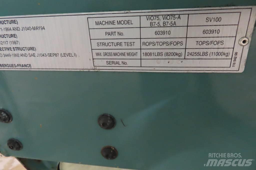 Yanmar Vio 75 Hytter och interiör