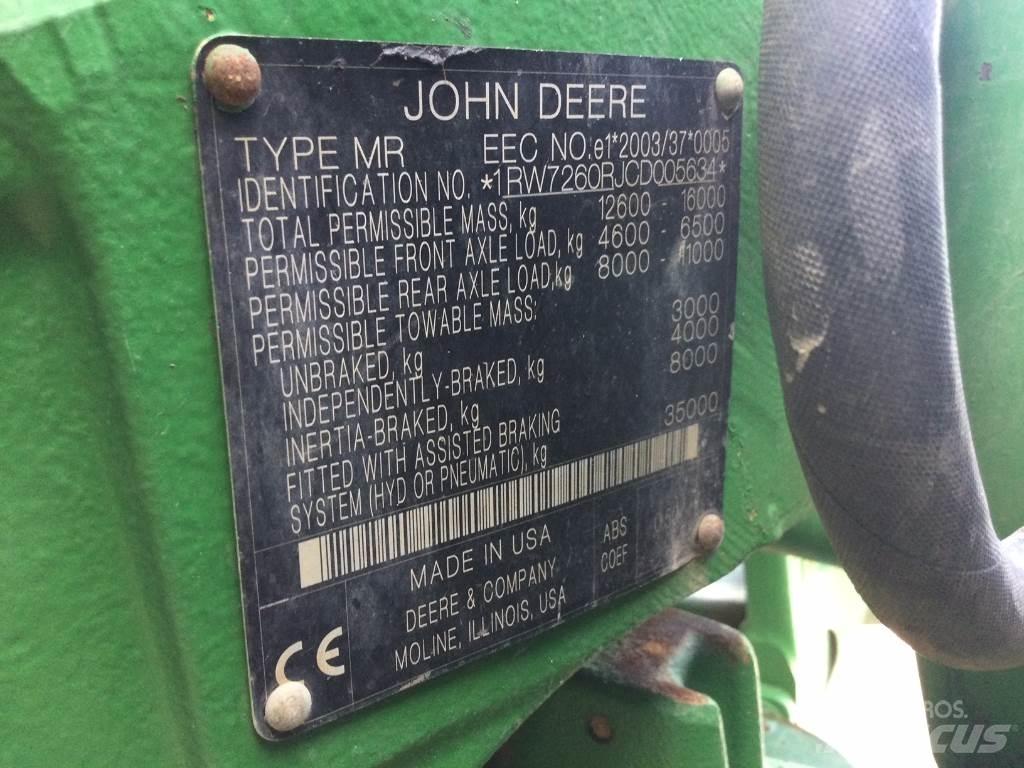 John Deere 7260R Traktorer