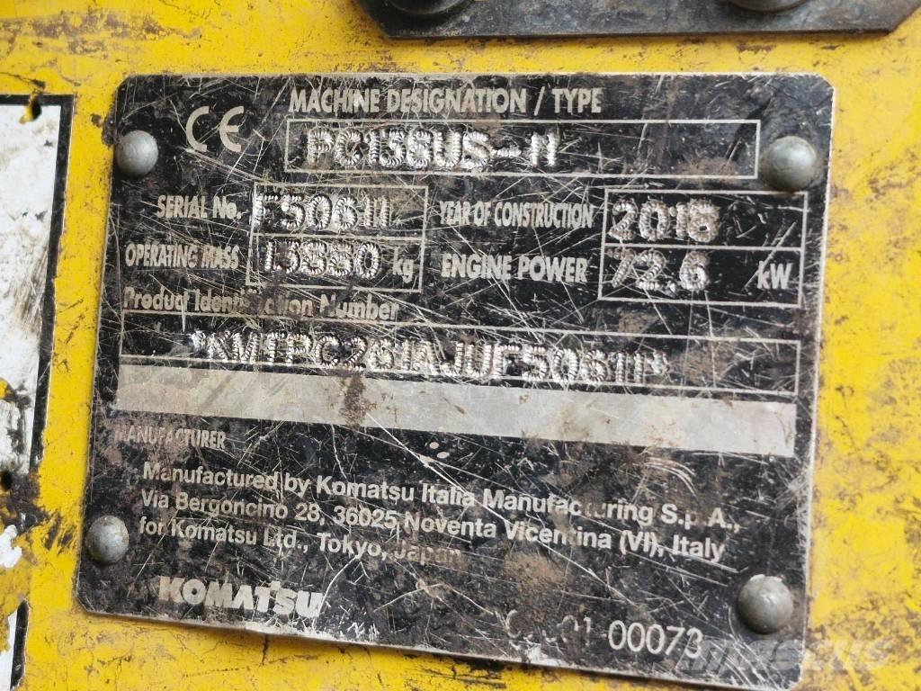 Komatsu PC 138 US-11 Bandgrävare