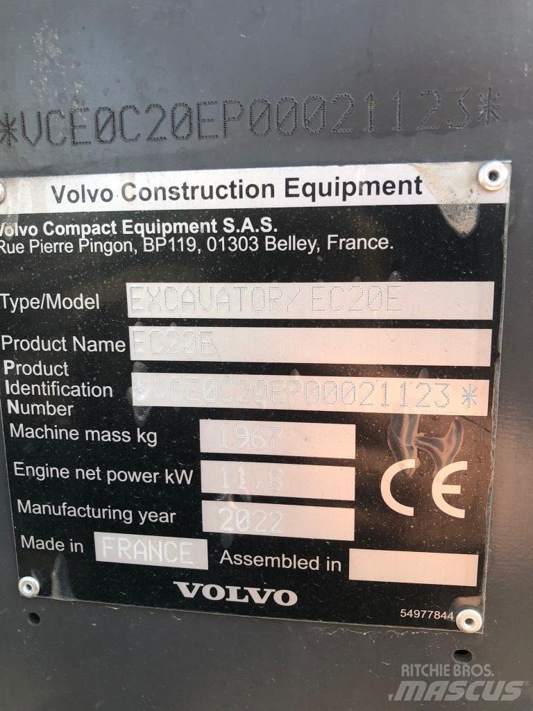 Volvo EC 20 E Minigrävare < 7t