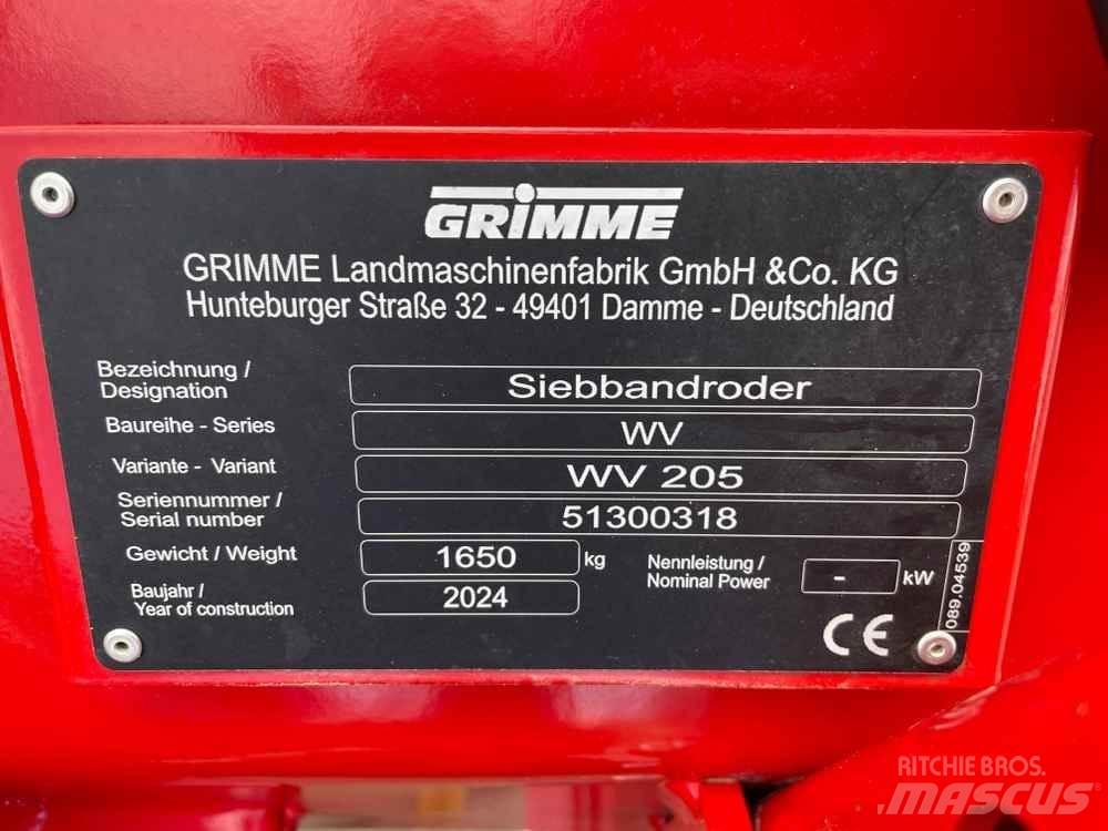 Grimme WV 205 Lantbruk - Övrigt