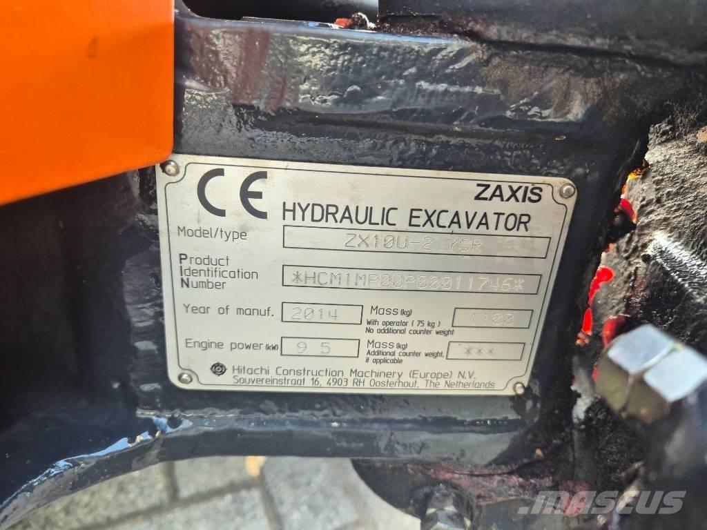 Hitachi ZX 10 U-2 Minigrävare < 7t