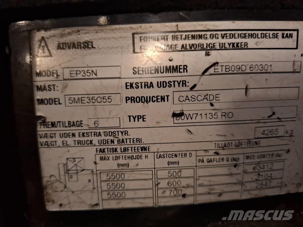 CAT EP35N Elmotviktstruckar