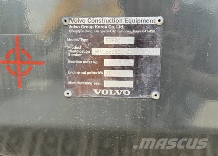 Volvo EC 60 C Minigrävare < 7t