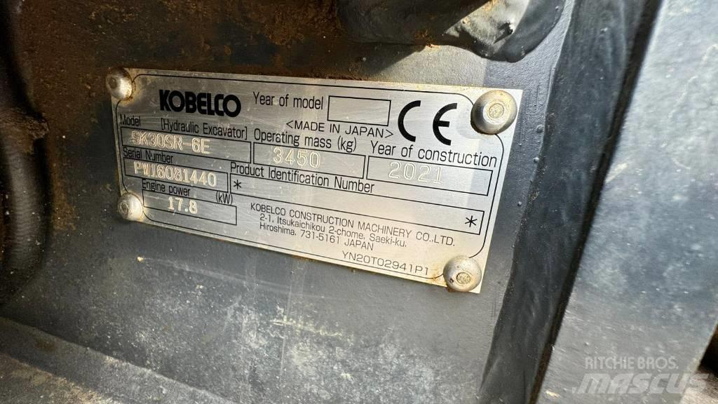 Kobelco SK 30 SR-6E Minigrävare < 7t