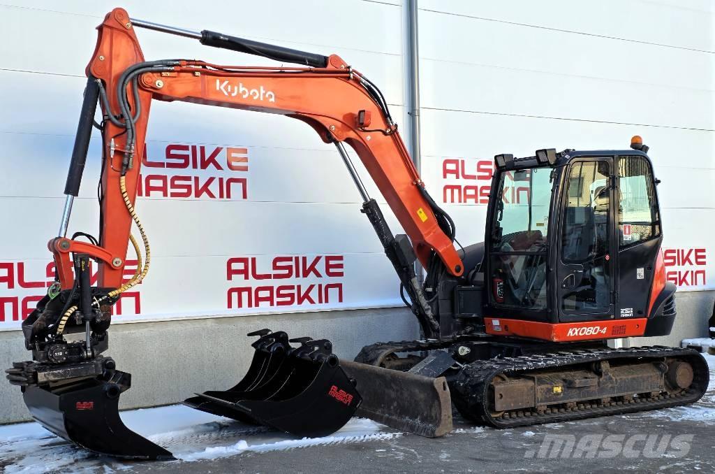 Kubota KX 080-4 Midigrävmaskiner 7t - 12t