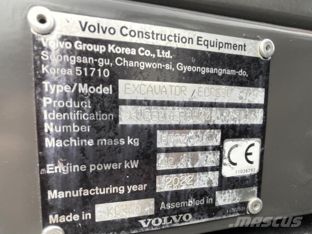 Volvo ECR88D Midigrävmaskiner 7t - 12t