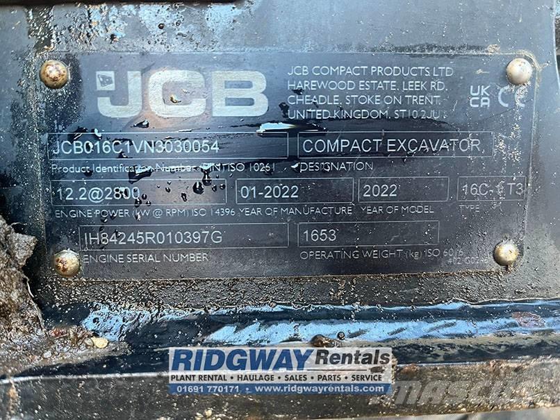 JCB 16 C-1 Minigrävare < 7t