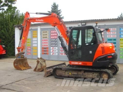 Kubota KX080-4a Bandgrävare