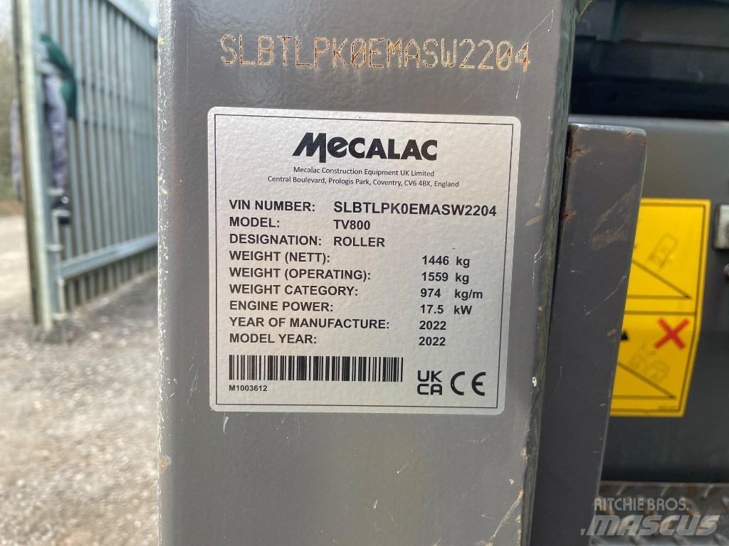 Mecalac TV 800 Tvåvalsvältar