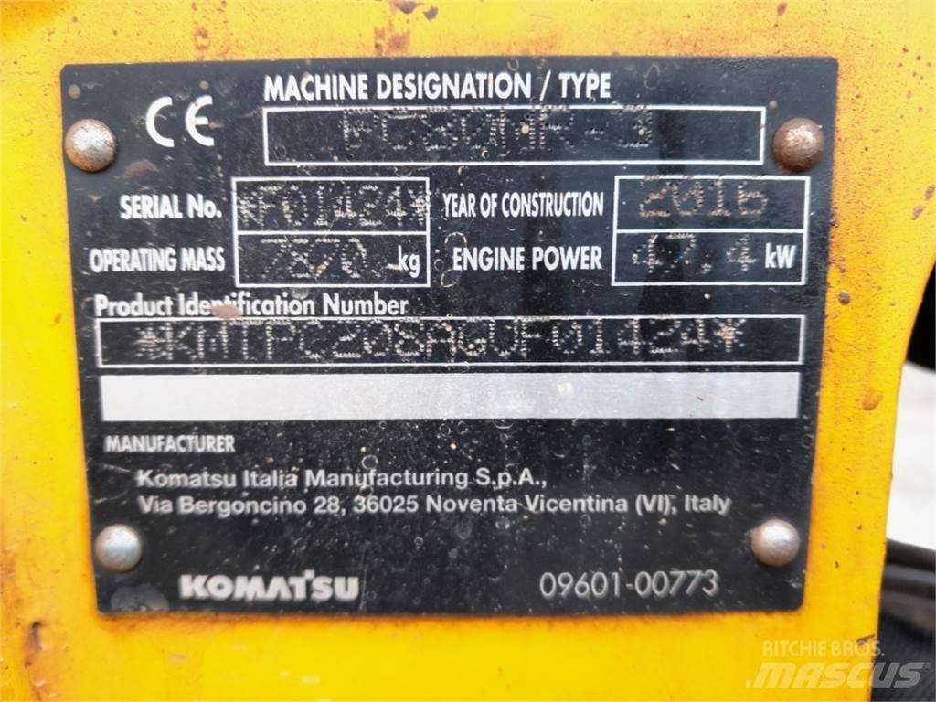 Komatsu PC80 Minigrävare < 7t