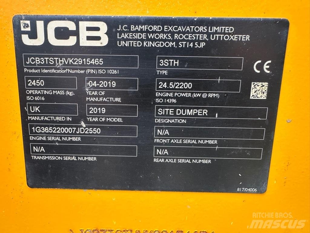 JCB 3STH SWIVEL Minidumprar
