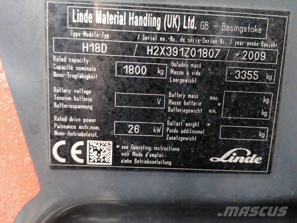 Linde H18D Dieselmotviktstruckar