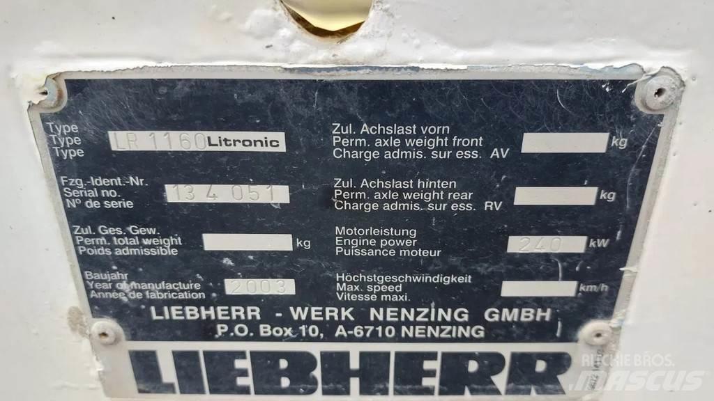 Liebherr LR 1160 Bangående Kranar