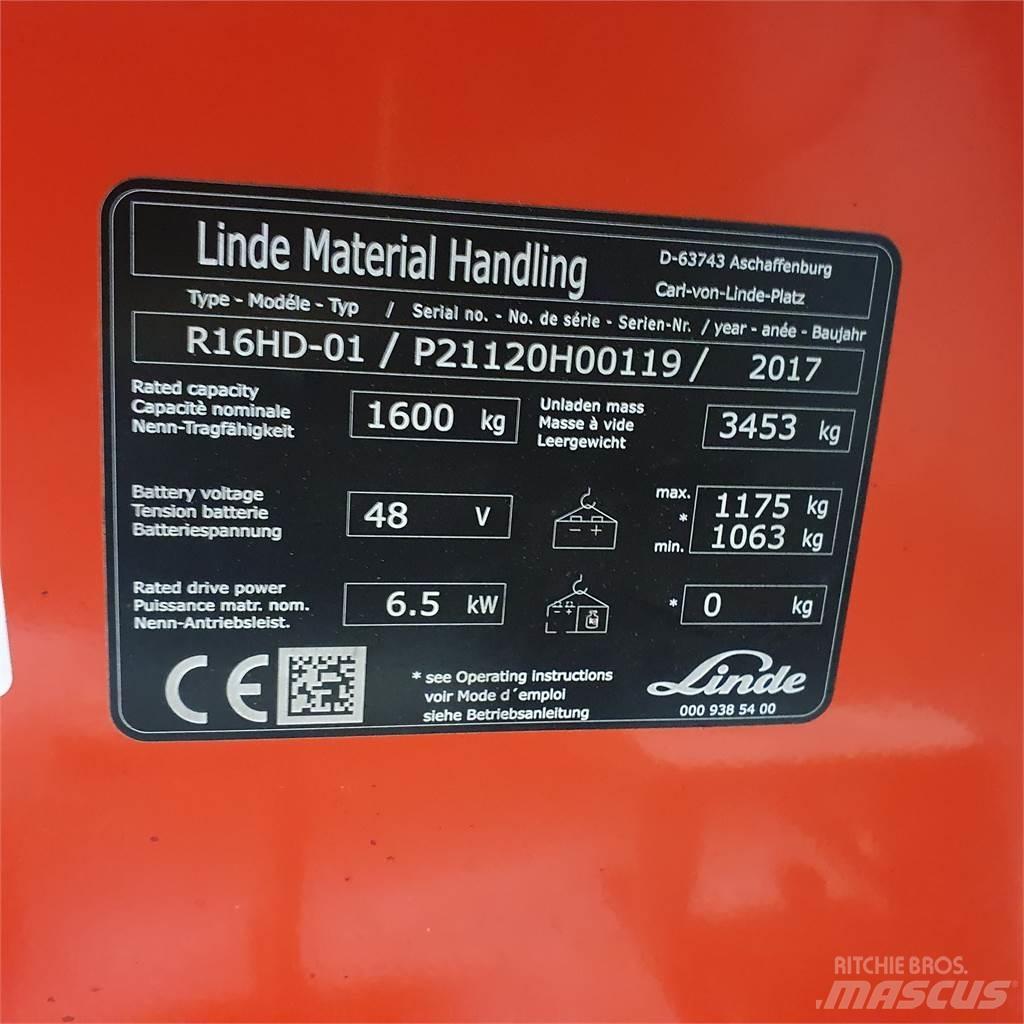Linde R16HD Skjutstativtruck