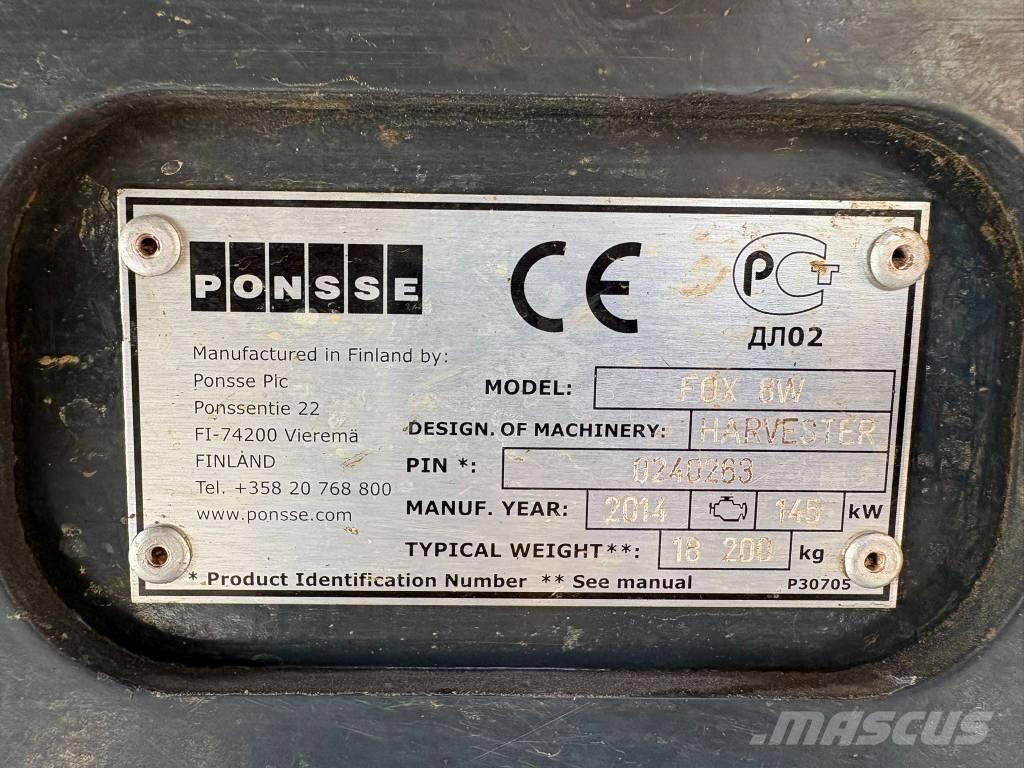 Ponsse Fox 8W Skördare