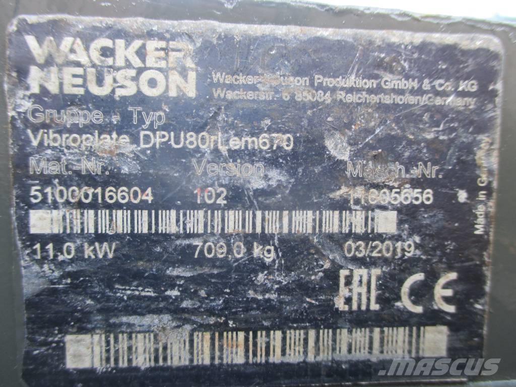 Wacker Neuson DPU 80 Markvibratorer