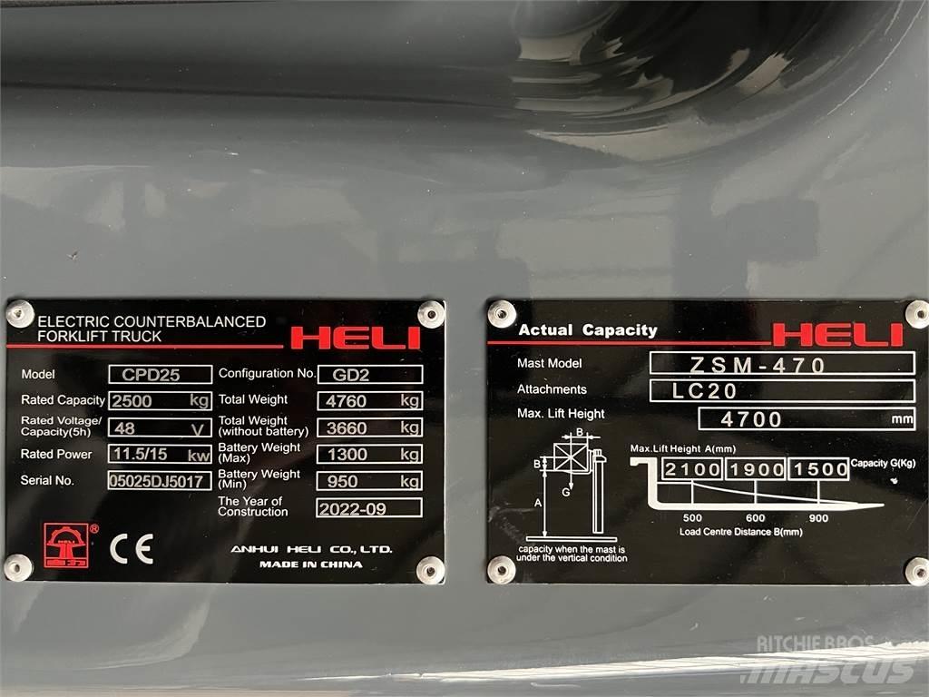 Heli CPD25 GD2 / NEU Elmotviktstruckar