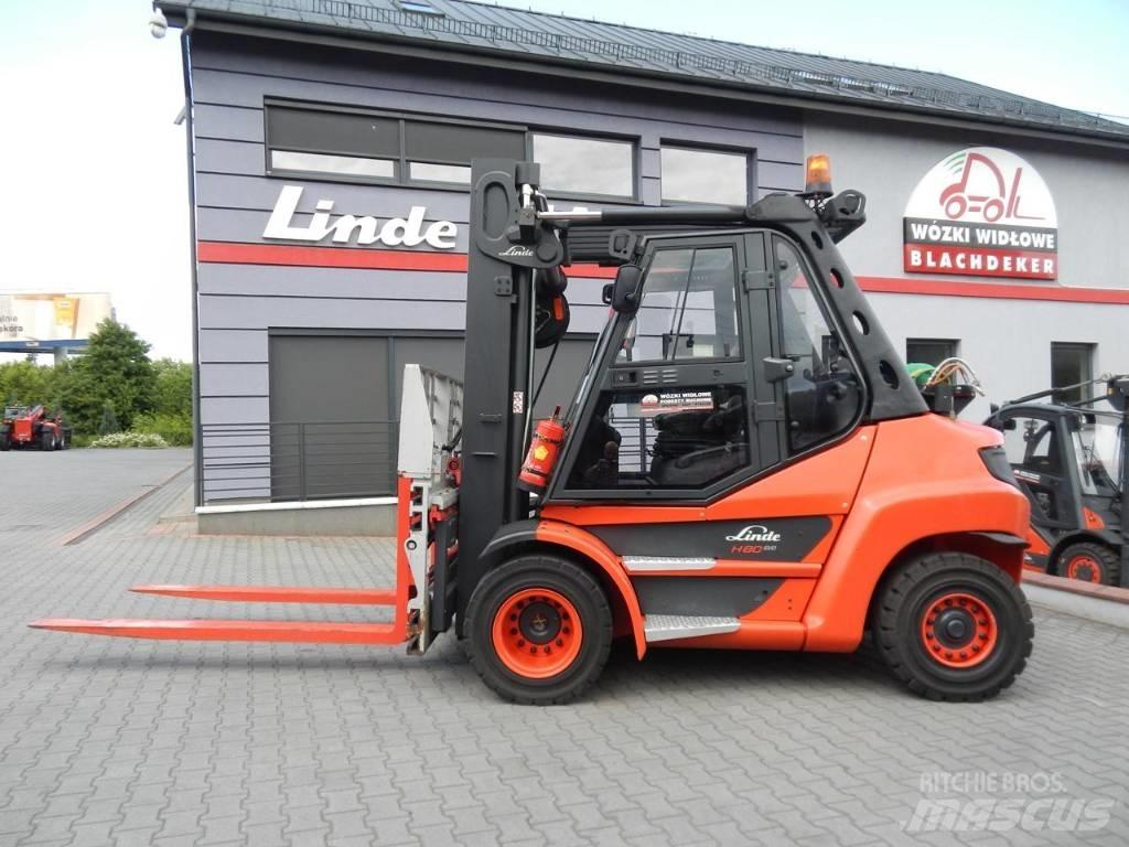 Linde H80T-03 Gasolmotviktstruckar