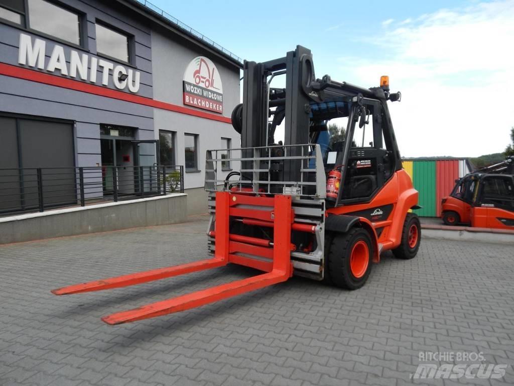Linde H80T-03 Gasolmotviktstruckar