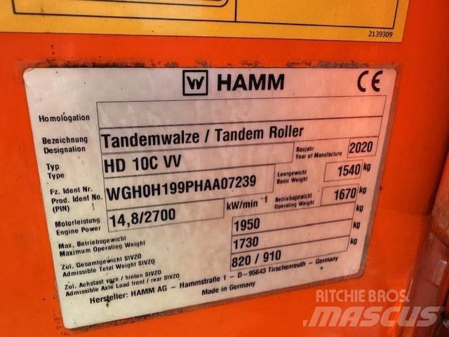  ''SÅLD'' Hamm HD 10 C Tvåvalsvältar