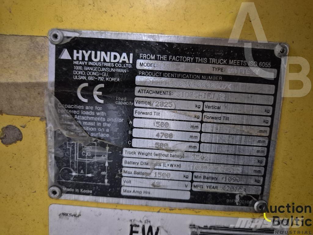 Hyundai 30B-9 Elmotviktstruckar