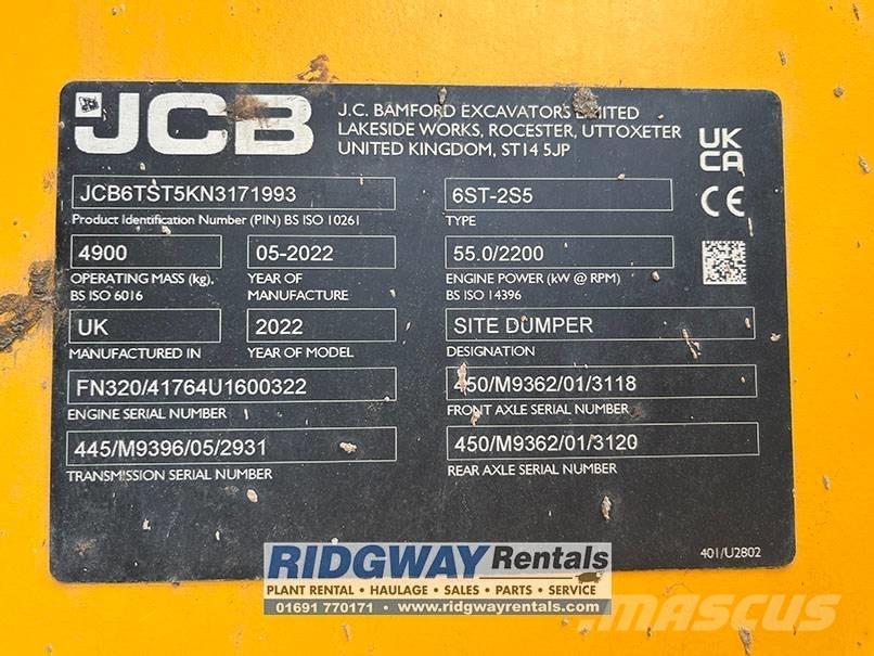 JCB 6 ST Minidumprar