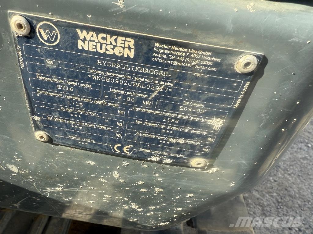 Wacker Neuson ET 16 Minigrävare < 7t