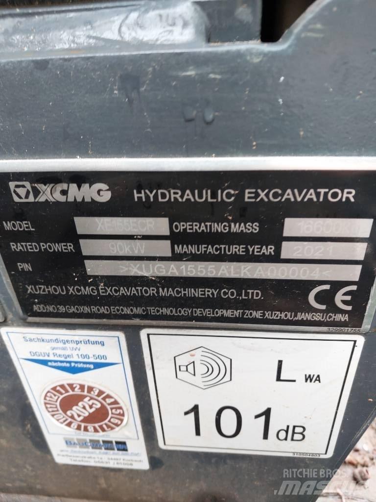 XCMG XE 155 ECR Bandgrävare