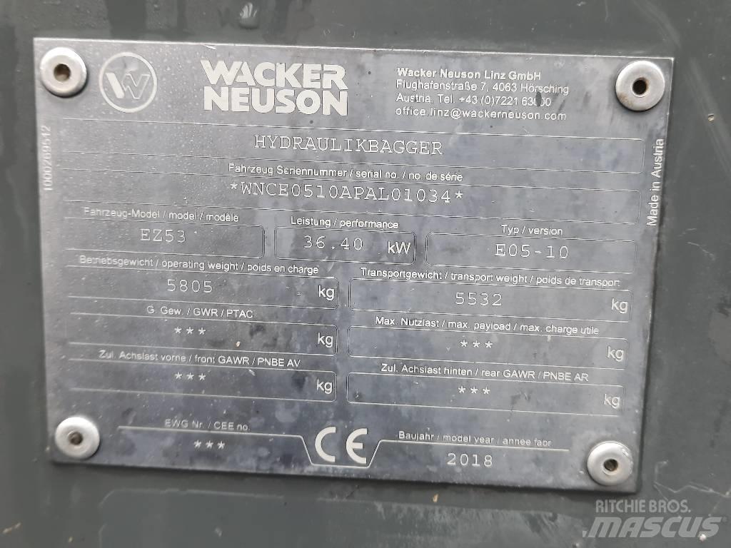 Wacker Neuson EZ 53 Minigrävare < 7t