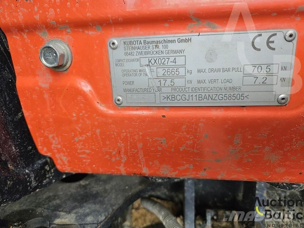 Kubota KX 027-4 Minigrävare < 7t