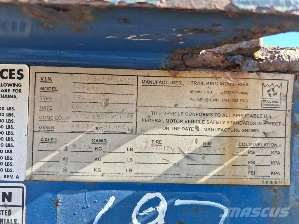 Trail King TK80HT Övriga släp