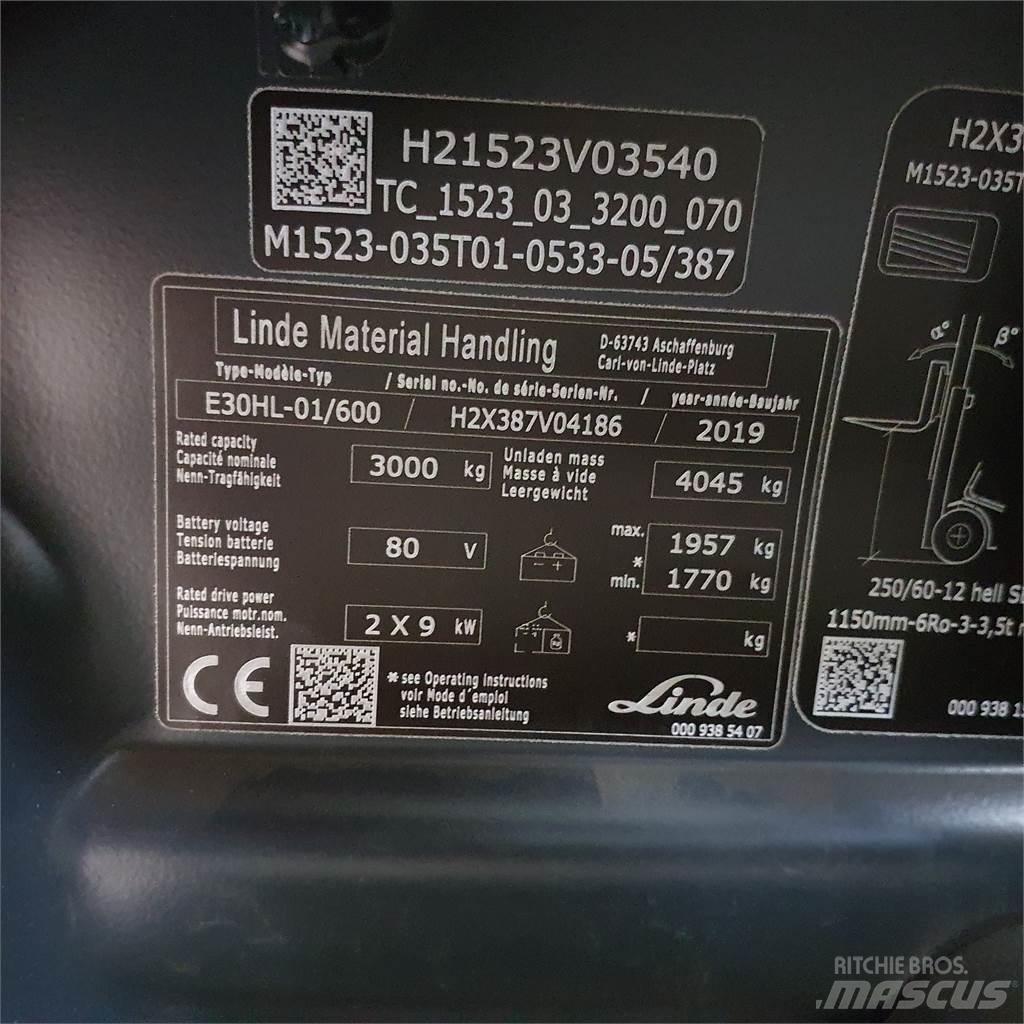 Linde #N/A Elmotviktstruckar