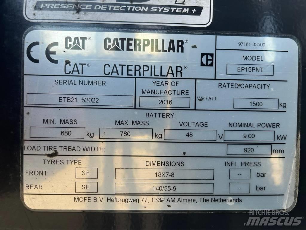 CAT EP15NT Elmotviktstruckar
