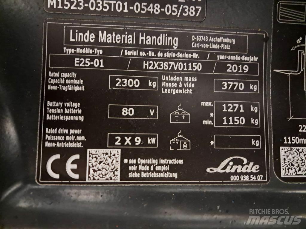 Linde E25-01 Elmotviktstruckar