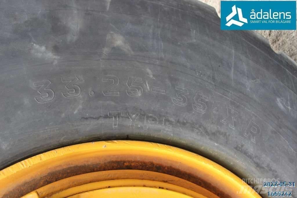  Dumper hjul 33.25-35 Däck, hjul och fälgar