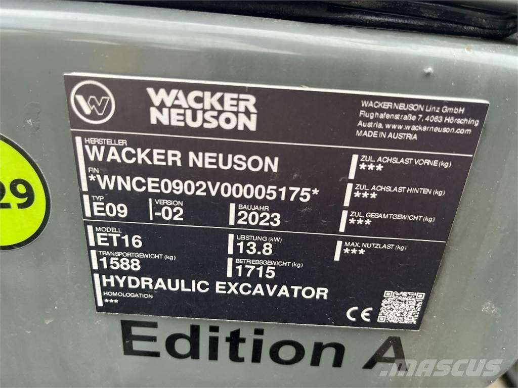 Wacker ET 16 Minigrävare < 7t