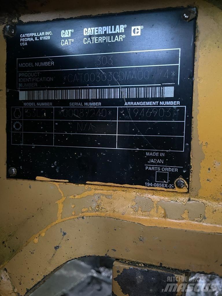CAT 303 CR Minigrävare < 7t