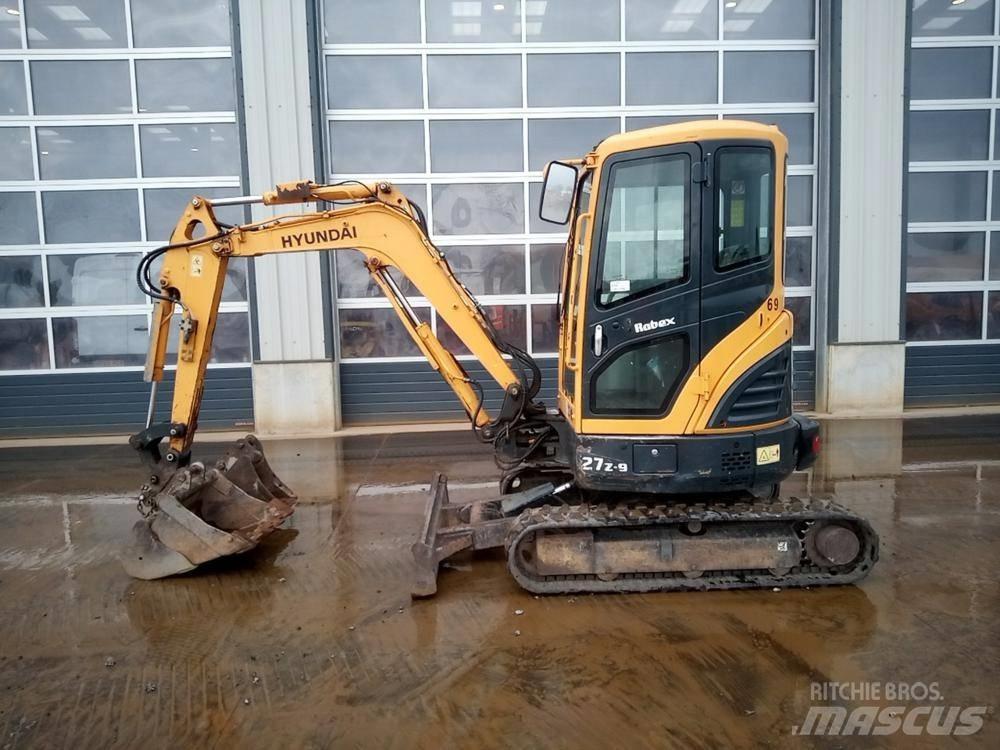 Hyundai Robex 27Z-9 Minigrävare < 7t