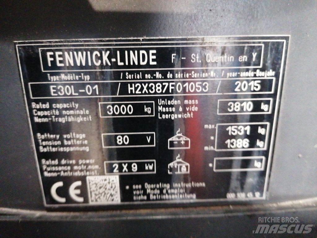 Linde E30L-01 Elmotviktstruckar