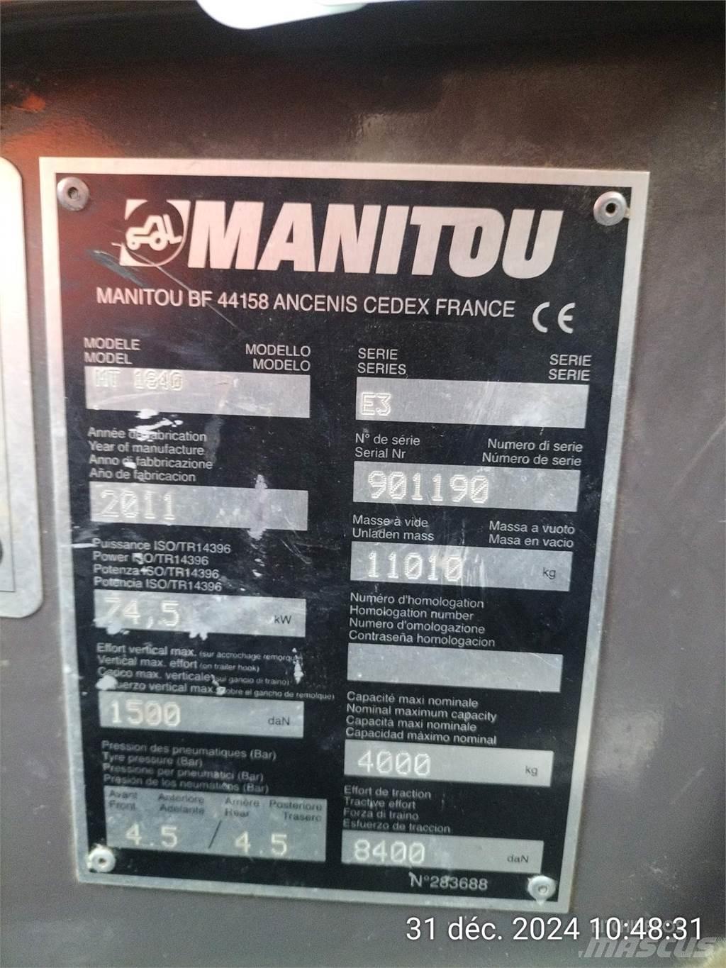 Manitou 1840MT Teleskoplastare