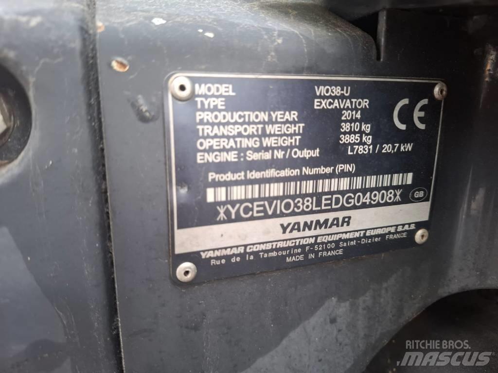 Yanmar Vio 38-U Minigrävare < 7t