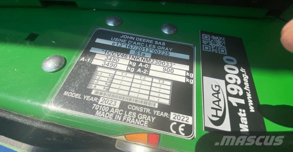 John Deere V461M Rundbalspressar
