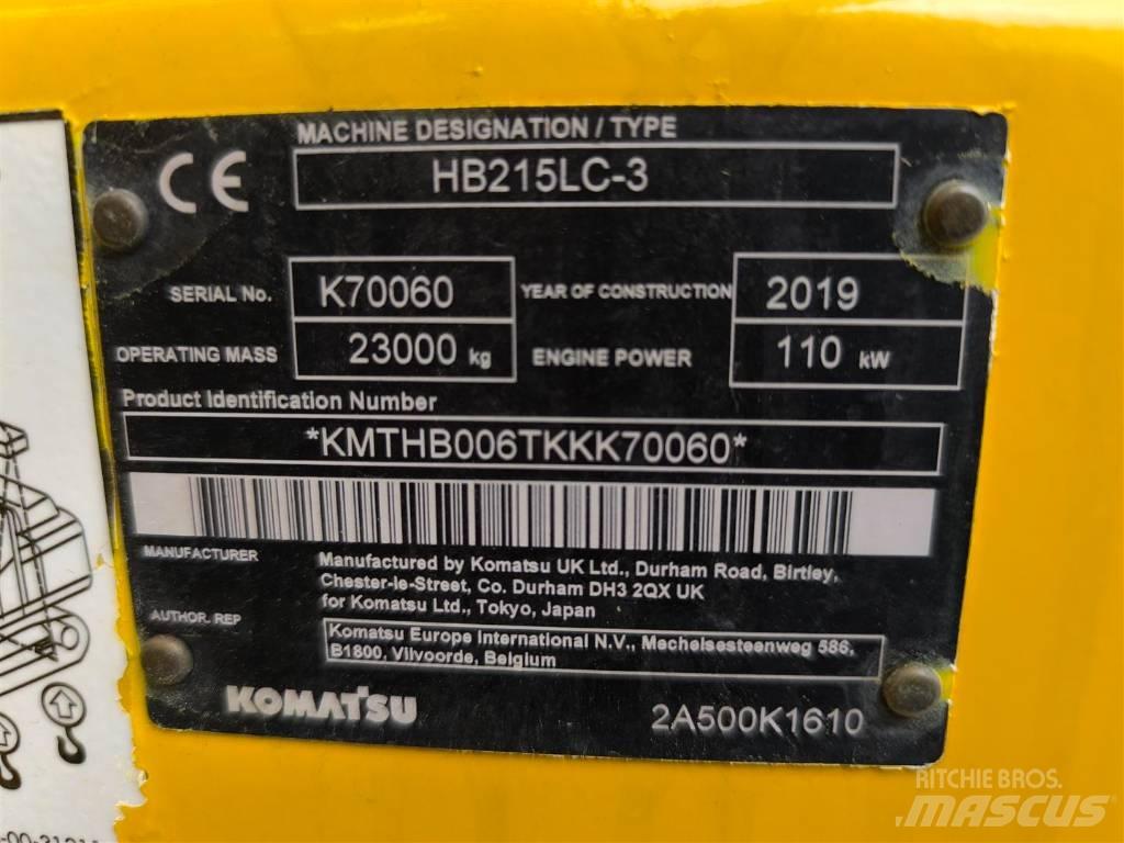 Komatsu HB 215 LC-3 Bandgrävare