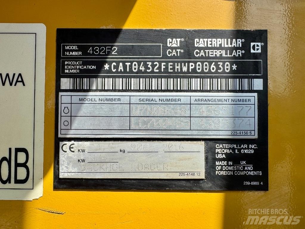 CAT 432F2 Grävlastare