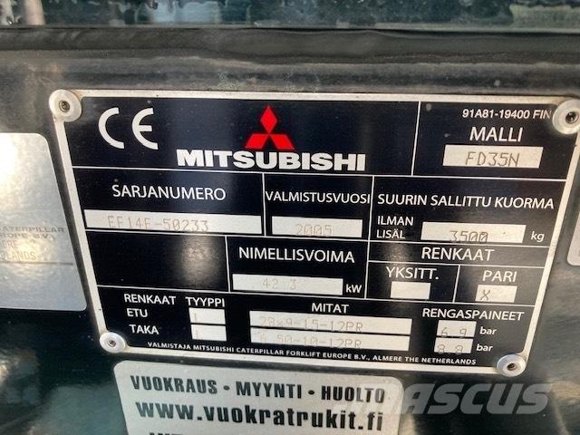 Mitsubishi FD35N Dieselmotviktstruckar