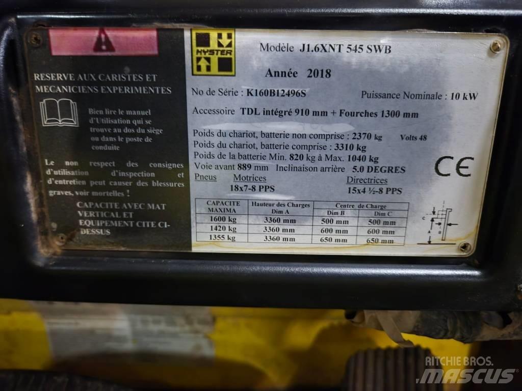 Hyster J 1.6 XNT Elmotviktstruckar