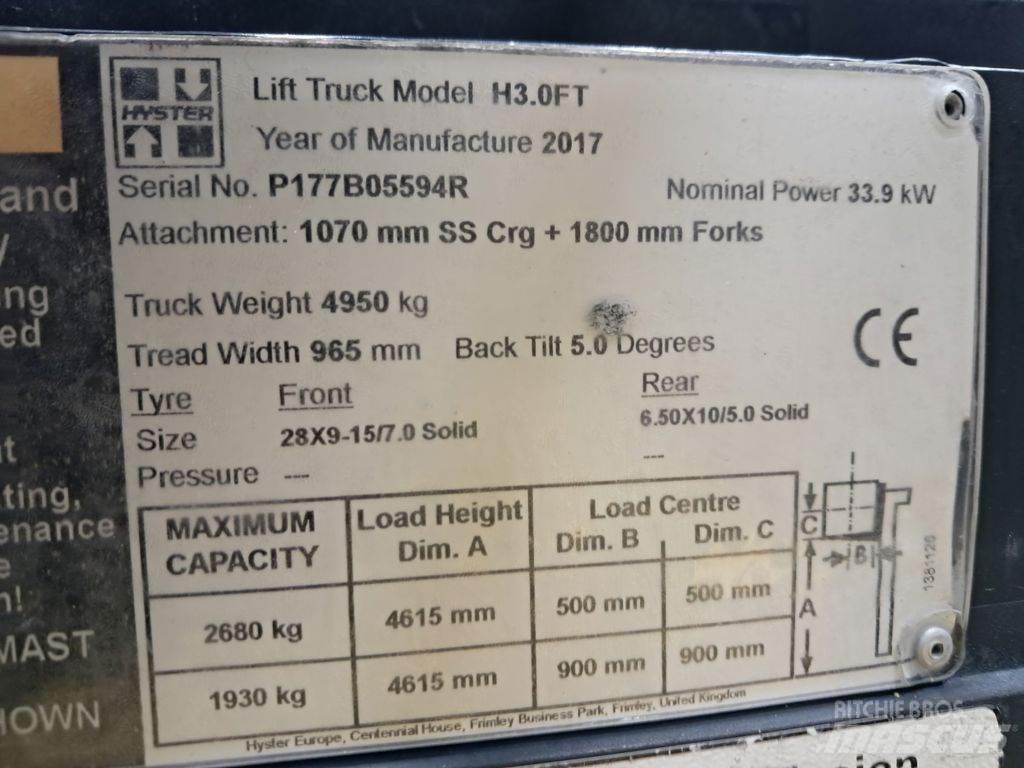 Hyster H3.0FT Elmotviktstruckar