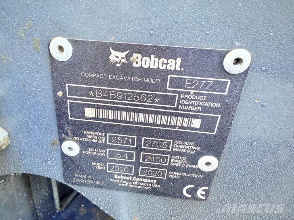 Bobcat E 27z Minigrävare < 7t