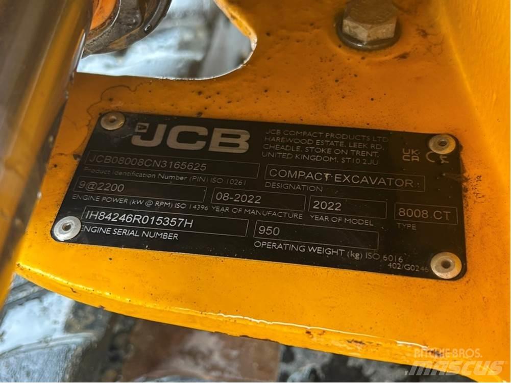 JCB MICRO 8008 Minigrävare < 7t